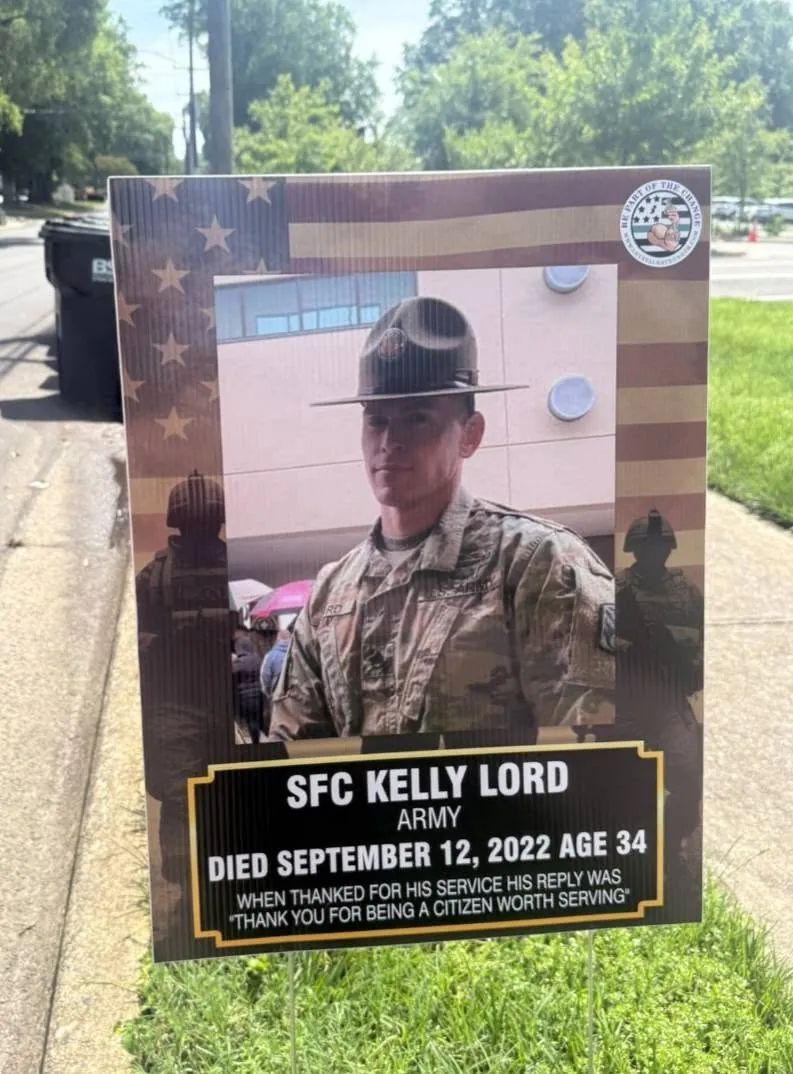 In memory of SFC Kelly Lord