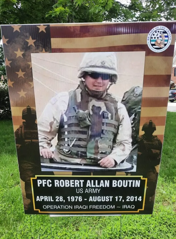 In memory of PFC Robert Allan Boutin