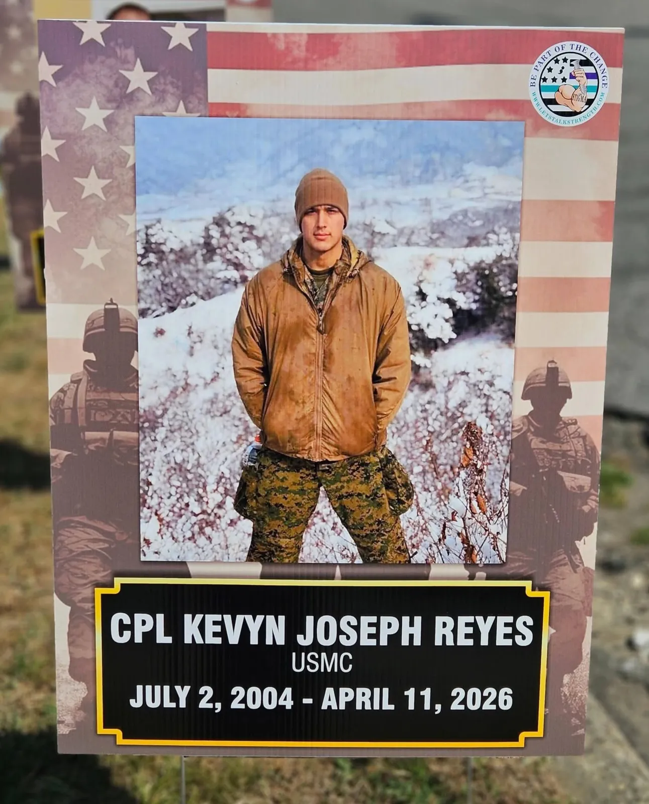 In memory of Cpl Kevyn Joseph Reyes